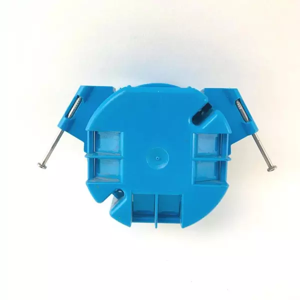 Carlon B520A 4" Round Blue Ceiling Electrical Box with Captive Nails