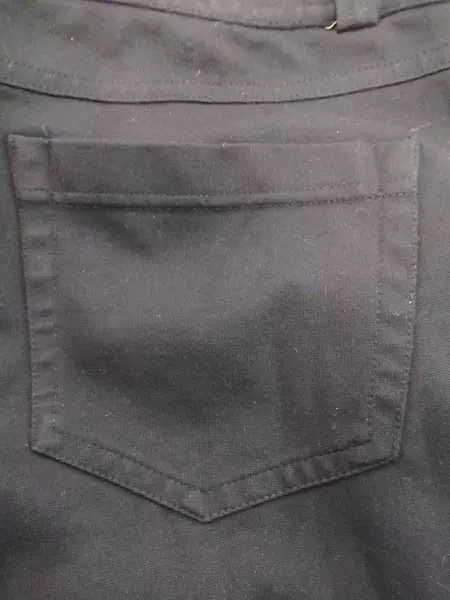 Black Flare Leg Pants Women's Size 6 INC International Concepts Pockets Rayon 