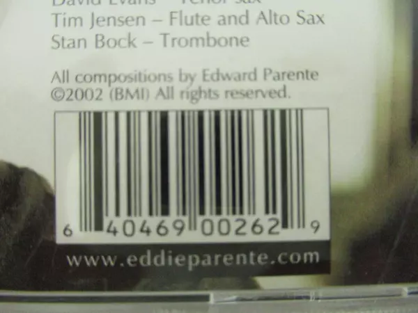 Eddie Parente Touraco CD Jazz Latin Compositions 2002