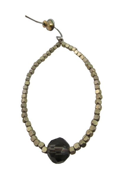 2 Pairs Antique Bronze Dangle Earrings Teardrop Beaded Fashion Lot