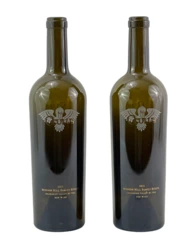 Lot Of 2 Oculus 2013 Brown Glass Wine Bottles Empty Mission Hill Estate Red Wine