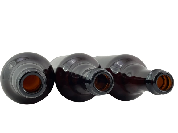 Lot of 3 Empty Ambler Glass Beer Bottles 500 ML Brown Decor Crafts Decorative 