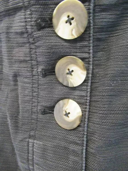 Free People Black Pleated Mini Skirt Size 10 Cotton Spandex Textured Buttons