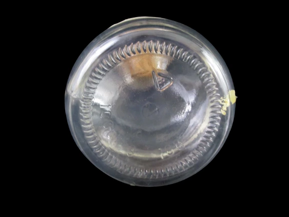 Vintage 1L Brombeerwein Glass Bottle Empty Cork Top Affenberg Salem