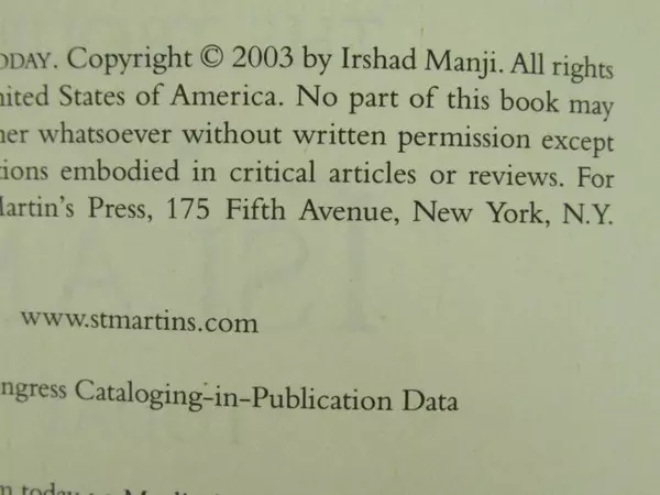 The Trouble With Islam Today by Irshad Manji, 2003 St. Martins PB Book