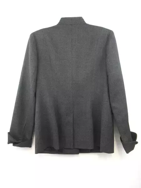 Classiques Entier Atelier Blazer Jacket Charcoal Gray Silver Specks Women's 8