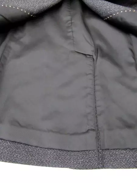 Classiques Entier Atelier Blazer Jacket Charcoal Gray Silver Specks Women's 8