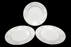 Set of 3 China Garden Jian Shiang Floral 7" Dessert Plates - Good Condition