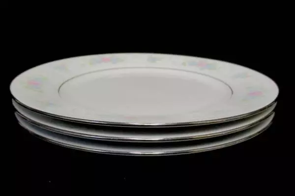 Set of 3 China Garden Jian Shiang Floral 7" Dessert Plates - Good Condition