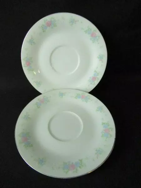 China Garden Prestige Jian Shiang 6 In Saucer Plate Replacements Floral Lot Of 3