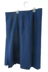 Vintage Country Sophisticates Pendleton Blue Midi Skirt Women's Sz 34 Silk Blend