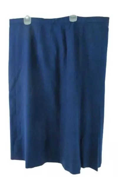 Vintage Country Sophisticates Pendleton Blue Midi Skirt Women's Sz 34 Silk Blend