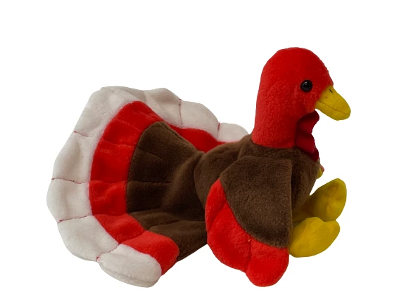 Rare 1996 TY Beanie Baby Gobbles the Turkey with Tag Collectible Plush