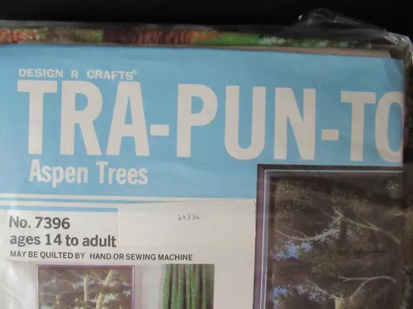 Vintage Tra-Pun-To Aspen Trees Quilt Craft Kit No 7396 DIY Stitching 18"x24"