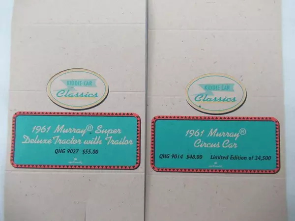 Lot of 4 Hallmark Kiddie Car Classics Tent Cards - Murray Collectibles