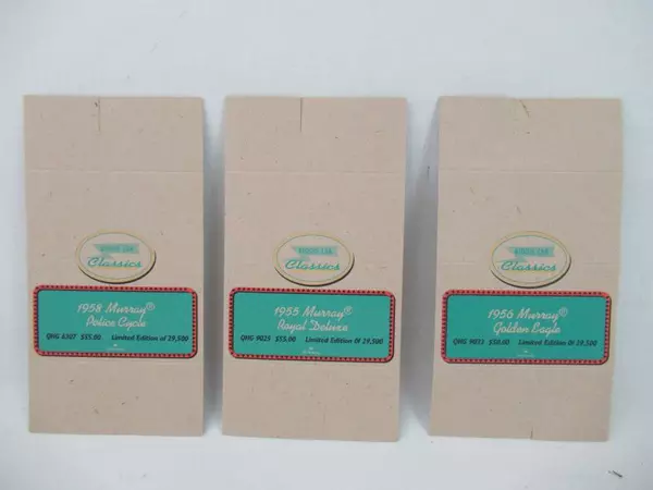 Lot of 3 Kiddie Car Classics Tent Cards 1955-1956 Murray Collection