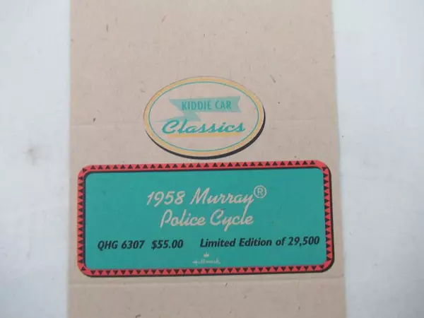 Lot of 3 Kiddie Car Classics Tent Cards 1955-1956 Murray Collection