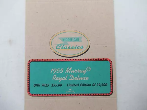 Lot of 3 Kiddie Car Classics Tent Cards 1955-1956 Murray Collection