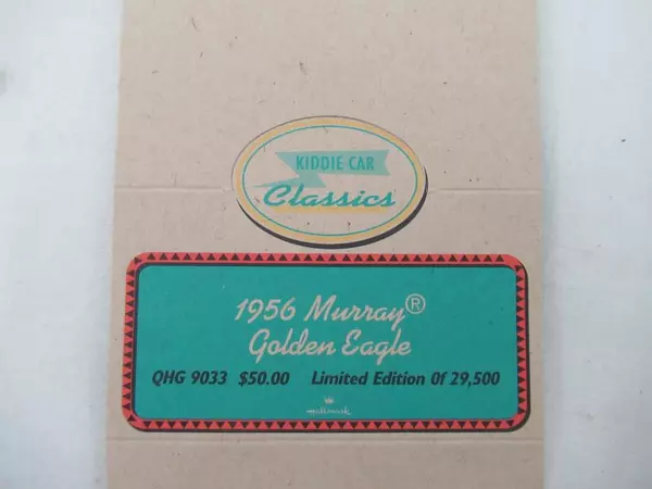 Lot of 3 Kiddie Car Classics Tent Cards 1955-1956 Murray Collection