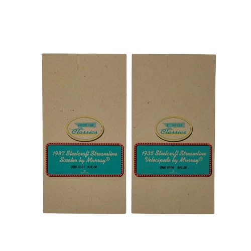 Lot of 2 Hallmark Kiddie Car Classics Tent Display Cards - Vintage Collectibles