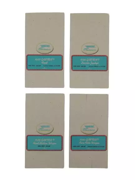 Lot of 4 Hallmark Kiddie Car Classics Display Cards 1937-1940 Collectibles