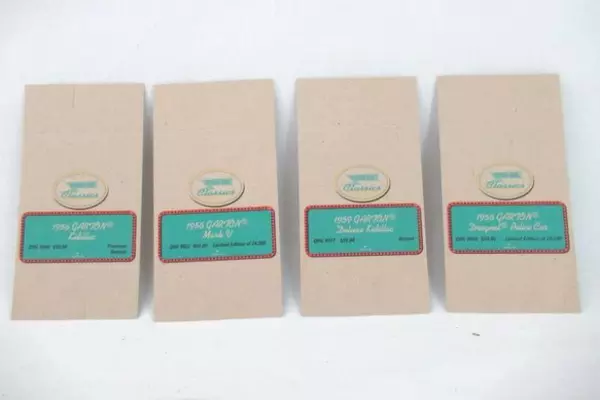 Lot of 4 Hallmark Kiddie Car Classics Tent Cards - Kidillac & More