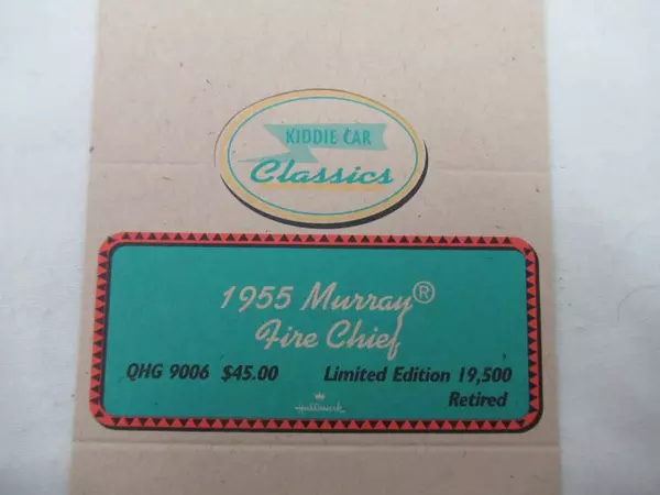 Lot of 3 Hallmark Kiddie Car Classics Tent Cards - 1955 Fire Trucks