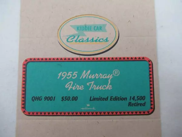 Lot of 3 Hallmark Kiddie Car Classics Tent Cards - 1955 Fire Trucks