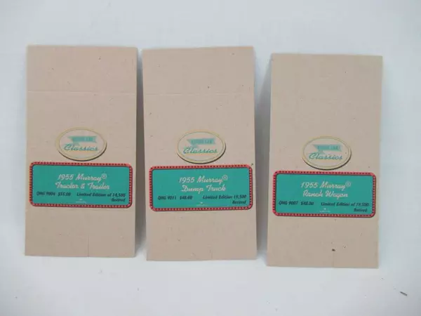 Lot of 3 Hallmark Kiddie Car Classics Tent Cards - 1955 Murray Vehicles