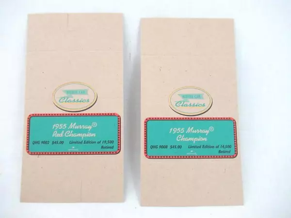 Lot of 2 Hallmark Kiddie Car Classics Tent Cards 1955 Murray Champions