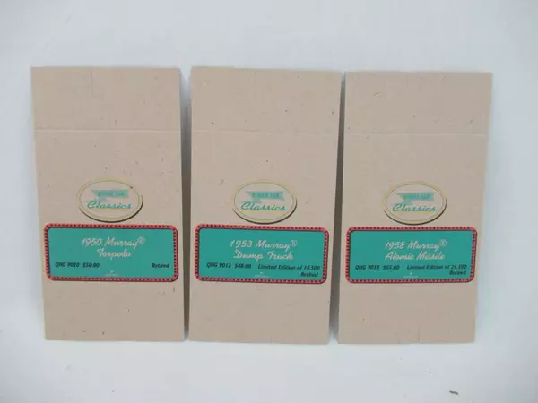 Lot of 3 Hallmark Kiddie Car Classics Tent Cards - Retired Murray Models