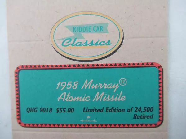 Lot of 3 Hallmark Kiddie Car Classics Tent Cards - Retired Murray Models