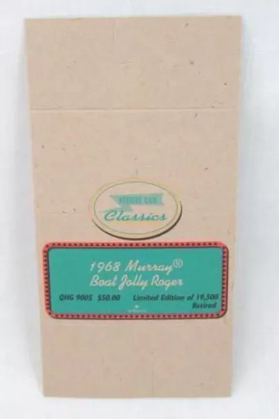 Hallmark Kiddie Car Classics Tent Card 1968 Murray Boat Jolly Roger