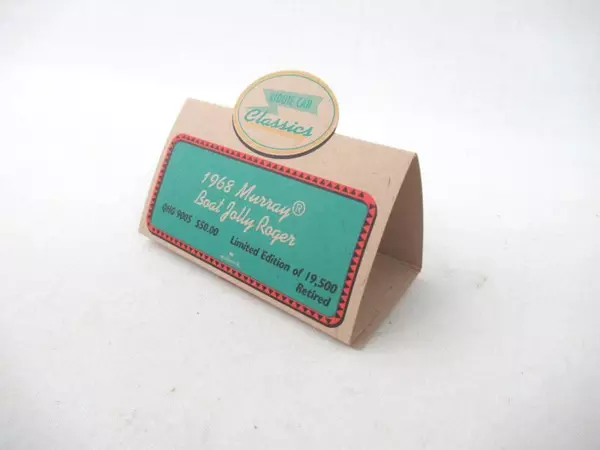 Hallmark Kiddie Car Classics Tent Card 1968 Murray Boat Jolly Roger