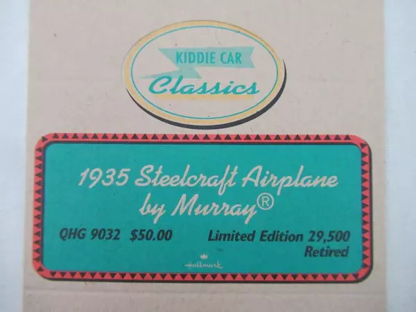 Lot of 5 Hallmark Kiddie Car Classics Tent Cards Steelcraft by Murray Retired