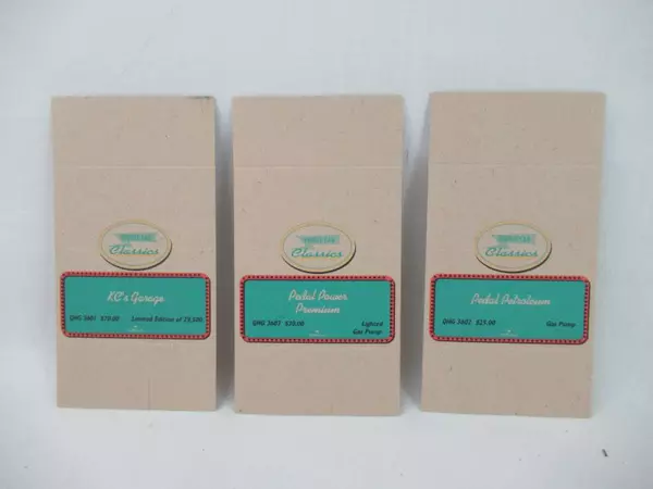 Lot of 3 Hallmark Kiddie Car Classics Tent Cards - KC Garage, Pedal Power