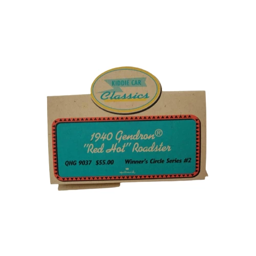 Lot of 2 Hallmark Kiddie Car Classics 1940s Tent Cards - Vintage Collectibles