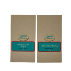 Lot of 2 Hallmark Kiddie Car Classics Display Cards 1960s Tricycles