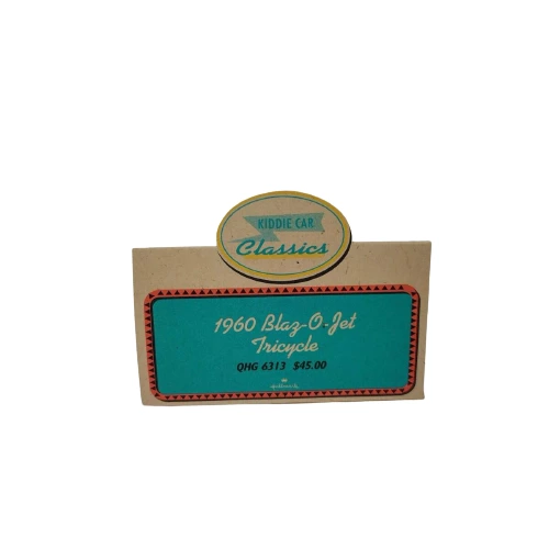 Lot of 2 Hallmark Kiddie Car Classics Display Cards 1960s Tricycles