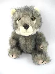 Steven Smith Stuffed Animal Gray Timber Wolf Cub Baby Plush Wildlife Small 7" 