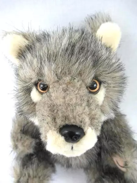 Steven Smith Stuffed Animal Gray Timber Wolf Cub Baby Plush Wildlife Small 7" 