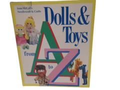 McCall's Dolls & Toys from A to Z 1985 Sewing Patterns DIY Book Hardcover