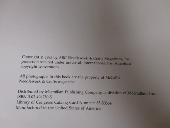 McCall's Dolls & Toys from A to Z 1985 Sewing Patterns DIY Book Hardcover