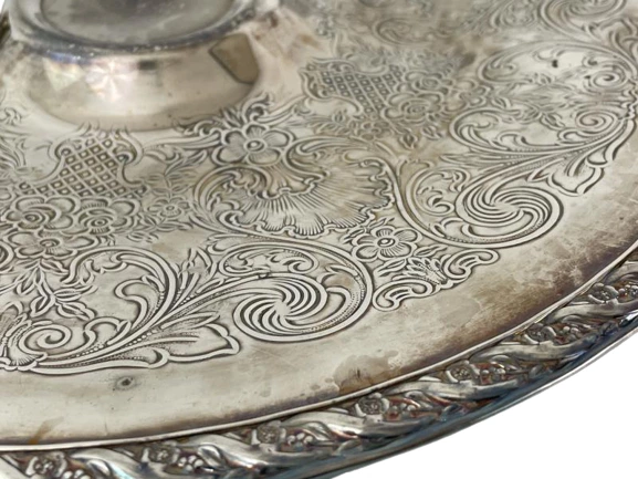 International Silver Mayfair Silverplated Chip Dip Tray & Bowl Set