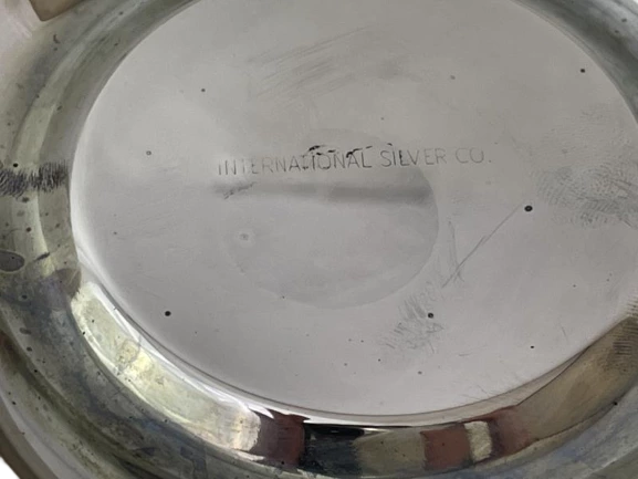 International Silver Mayfair Silverplated Chip Dip Tray & Bowl Set