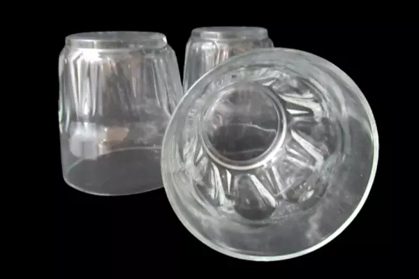 Lot of 3 Vintage Arcoroc France Clear Glass Orange Juice Glasses Petale Panel 