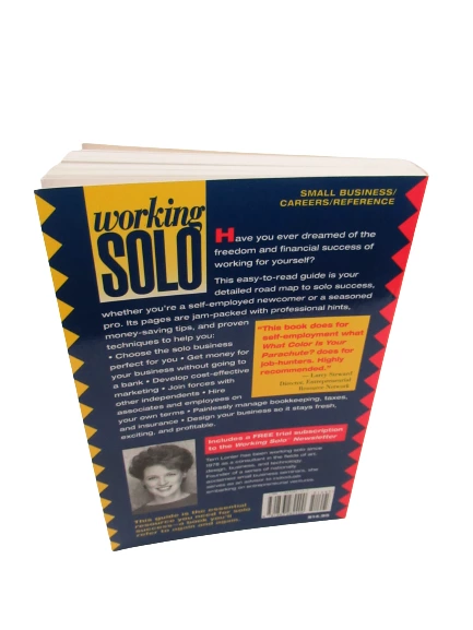 Vintage Working Solo by Terri Lonier 1994 - Business Success Guide Book