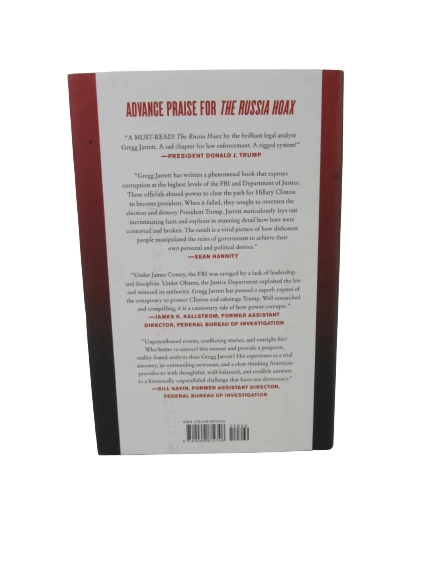 The Russia Hoax by Gregg Jarrett 2018 First Edition Hardcover Book