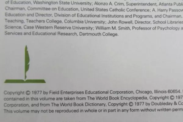 1977 World Book Year Book HC by Field Enterprises Educational Good Condition