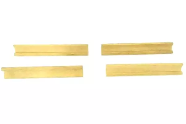 Lot of 4 Wooden Scrabble Tile Holders 7in for Crafts - Pre-Owned